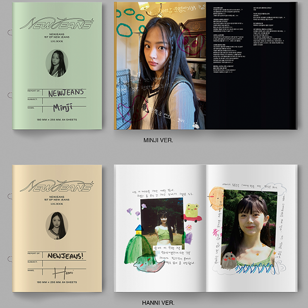 Альбом NewJeans New Jeans Bluebook ver. — разворот Hanni ver.
