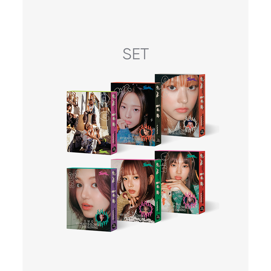 Альбом NewJeans OMG Message Card ver. — комплект версий