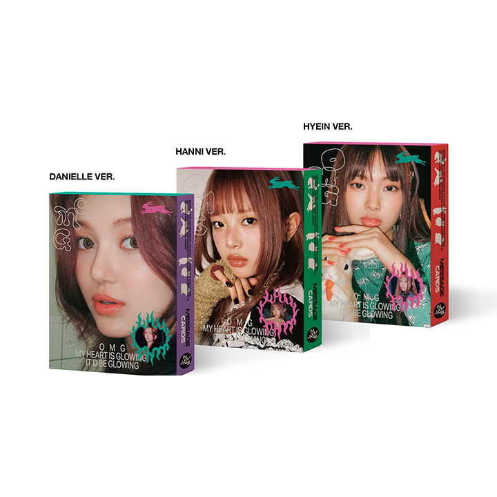 Альбом NewJeans OMG Message Card ver. — версии Hanni, Danielle и Hyein