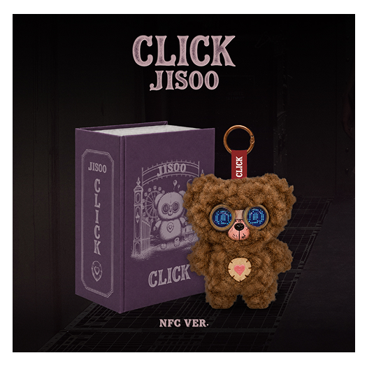 Сингл-альбом Джису CLICK (NFC ver.) с медвежонком CLICK BEAR