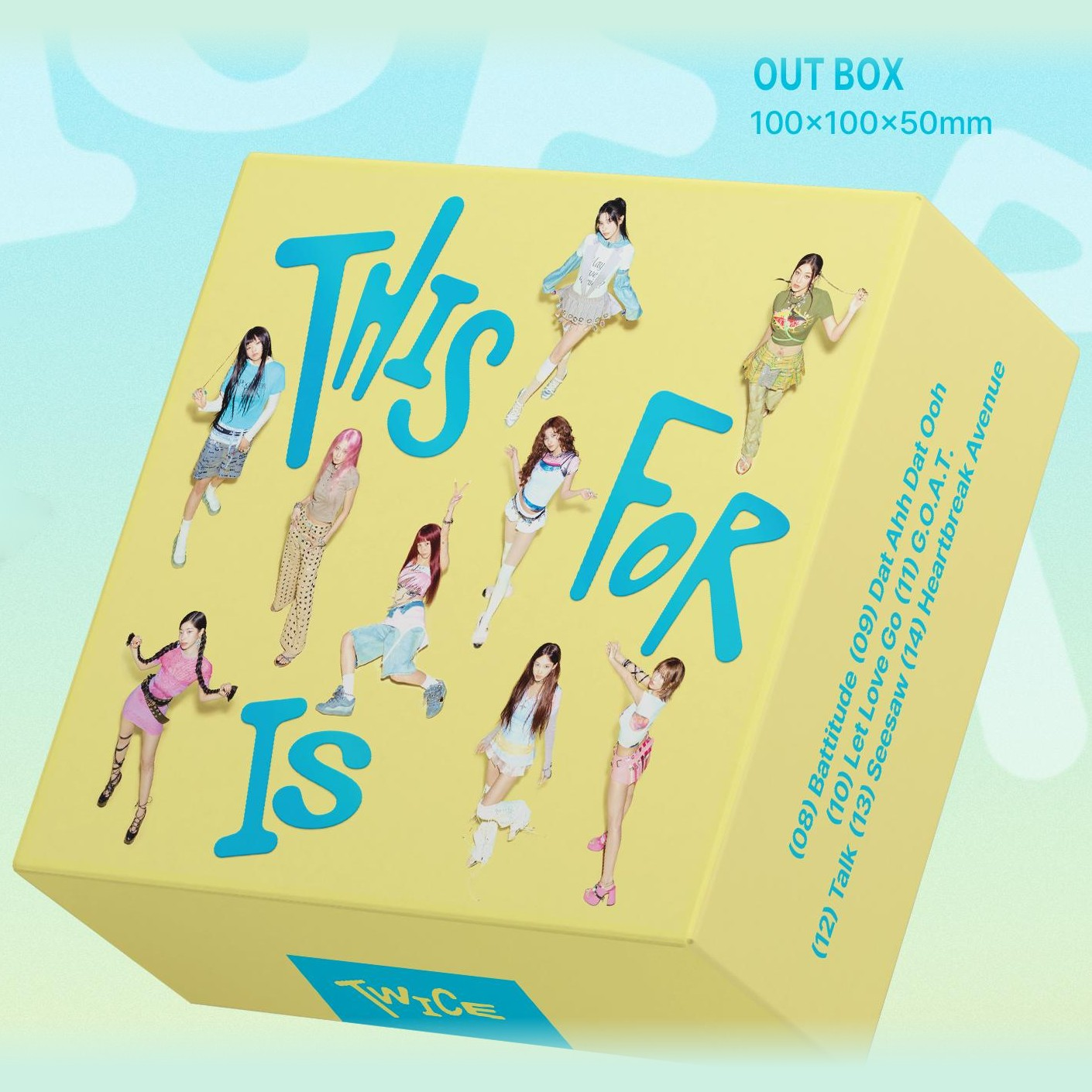 Альбом TWICE THIS IS FOR, версия CONFETTI — коробка