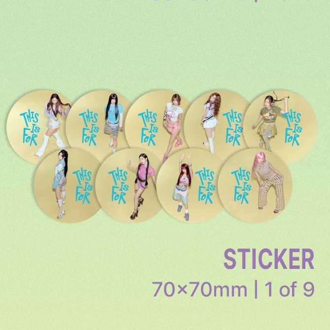 Альбом TWICE THIS IS FOR, версия DIGIPACK — наклейки